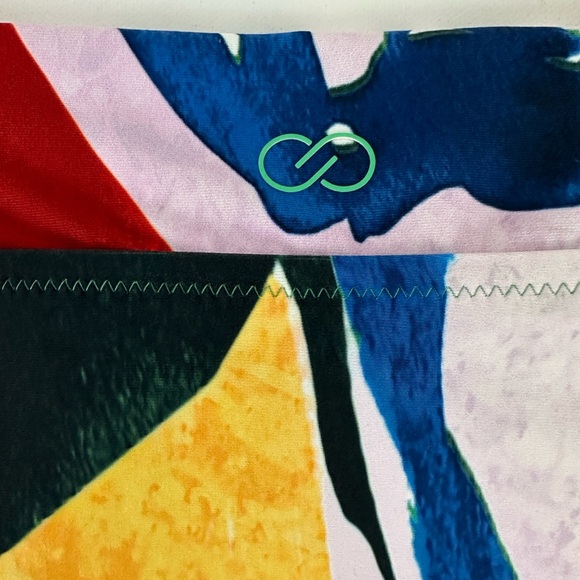 CALIA  High Waist High Leg Twist Front Painterly Floral Bikini Bottom  X… - Picture 4 of 6